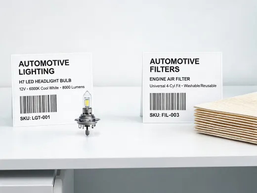 E-commerce catalog screen with filter products