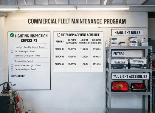 Commercial fleet maintenance