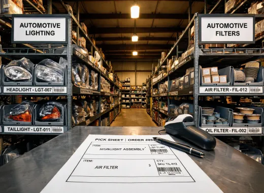 Regional parts distributors