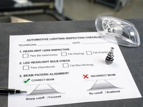 Lighting inspection checklist